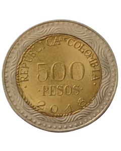 Colômbia 500 Pesos 2018 - Sapo de Cristal