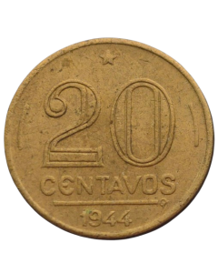 Brasil 20 Centavos 1944 - Sem sigla