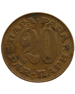 Iugoslávia 20 para 1978