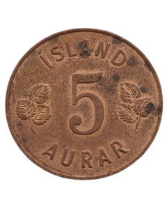 Islândia 5 Aurar 1965