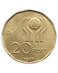 Argentina 20 Pesos 1977 - Copa do Mundo FIFA