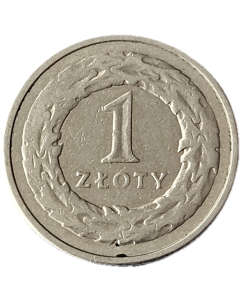 Polônia 1 Zloty 1990