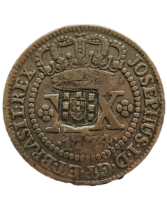 Brasil 20 Réis 1774 - Escudete -  Coroa Média