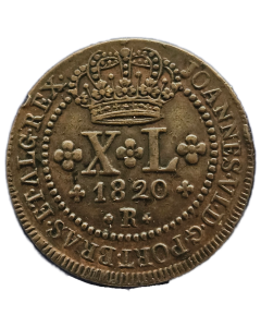 Brasil 40 Réis 1820 R - Sob