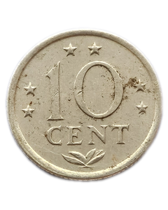 Antilhas Holandesas 10 Cents 1971