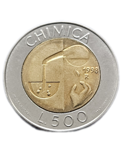 San Marino 500 Liras 1998 - Química