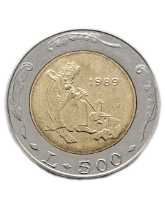 San Marino 500 Liras 1989 - O Santo pedreiro Marino