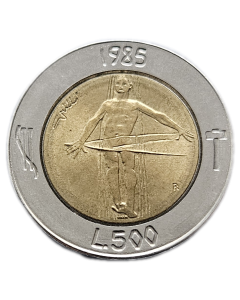 San Marino 500 Liras 1985 - Resgate das Drogas
