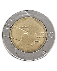 San Marino 500 Liras 1990 - A República e o Mundo