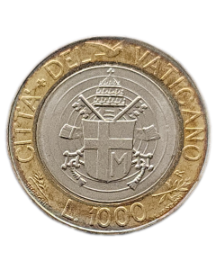 Cidade do Vaticano 1000 Liras 1998 (Papa João Paulo II)