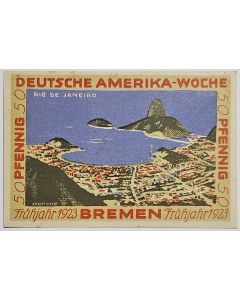 Cidade de Bremen 50 Pfennig 1922 - América/Rio de Janeiro