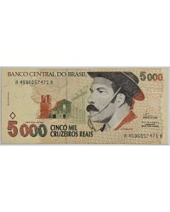 Brasil C239 5000 Cruzeiros Reais 1993 FE - Gaúcho