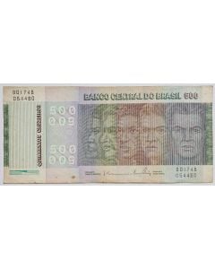 Brasil 500 Cruzeiros 1979 - C151 - Raças - 150 Anos da Independência