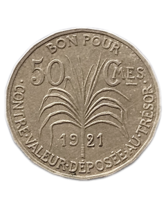 Guadalupe 50 Cêntimes 1921