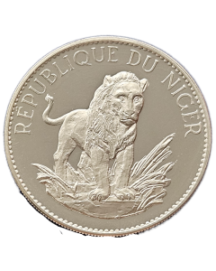 Niger 10 Francos 1968 - Leão (Prata)