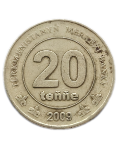 Turcomenistão 20 Tenge 2009 