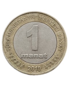 Turcomenistão 1 Manat 2010 
