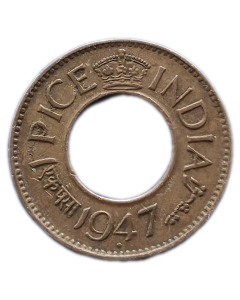 Índia Britânica 1 Pice 1947
