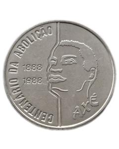 Brasil 100 Cruzados 1988 - Centenário da Abolição da Escravidão - Homem