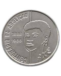 Brasil 100 Cruzados 1988 - Centenário da Abolição da Escravidão - Mulher 