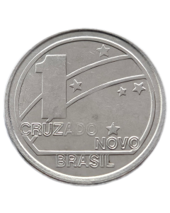 Brasil 1 Cruzado Novo 1989 - 100º aniversário - República 