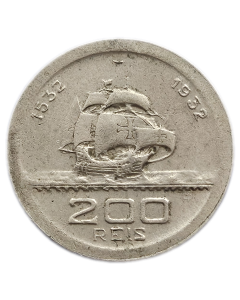 Brasil 200 Réis 1932 - 400º Aniversário - Colonização do Brasil