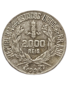 Brasil 2000 Réis 1924 - Mocinha (Prata)