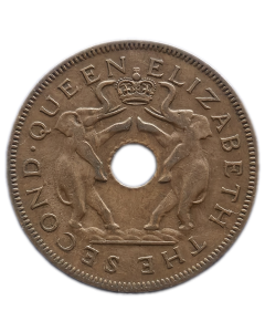 Rodésia e Niassalândia 1 Penny 1957