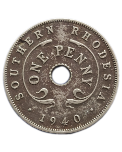 Rodésia do Sul 1 Penny 1940 - Colônia britânica
