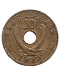 África Oriental Britânica 10 Cents 1952