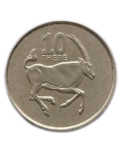 Botswana 10 Thebe 2002