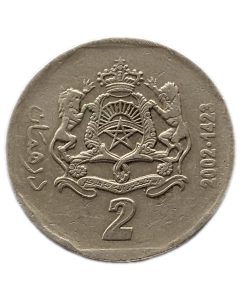Marrocos 2 Dirham 2002