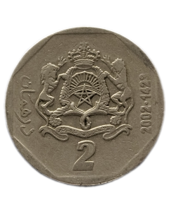 Marrocos 2 Dirham 2002