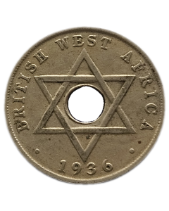 África Ocidental Britânica 1 Penny 1936 - Edward VIII