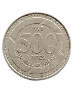 Líbano 500 Livres 1995