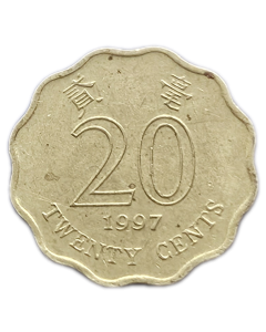 Hong Kong 20 Cents 1997