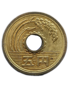 Japão 5 Ienes 1990