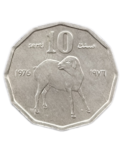 Somália 10 Senti 1976