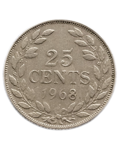 Libéria 25 Centavos 1968