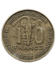 África Ocidental Francesa 10 Francos 1957 - Togo
