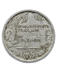 Oceania Francesa 2 Francos 1949