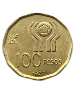  Argentina 100 Pesos 1977 - Copa do Mundo da FIFA