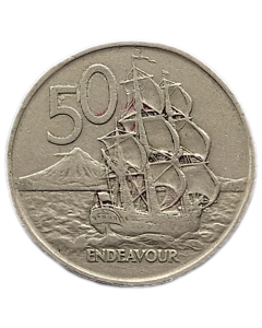 Nova Zelândia 50 Cêntimos 1967