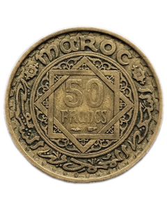 Marrocos 50 Francos 1952 - Protetorado Francês