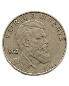 Cuba 40 Centavos 1962 - 30º Aniversário de Nascimento de Camilo Cienfuegos Gornaran