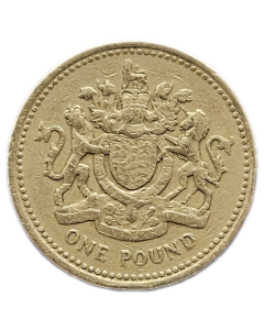 Reino Unido 1 Libra 1983 - Armas Reais