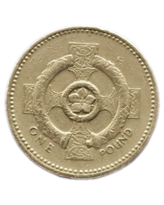 Reino Unido 1 Libra 2001 - Cruz Céltica