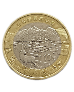 China 10 Yuan 2023 FC - Parque Nacional de Sanjiangyuan