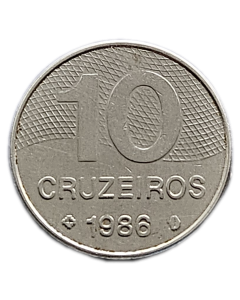 Brasil 10 Cruzeiros 1986