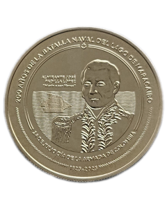 Colômbia 10.000 Pesos 2023 FC - 200º Aniversário - Batalha Naval do Lago Maracaibo